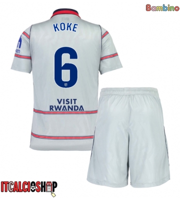 Atletico Madrid Koke #6 Terza Maglia Bambino 2026-27 Manica Corta (+ Pantaloni corti)